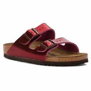 NEW BIRKENSTOCK women's arizona metallic leather soft footbed in dark tourmaline